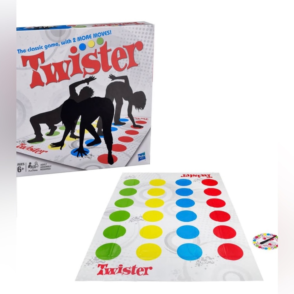 Twister mat game Spinner board with arrow and base